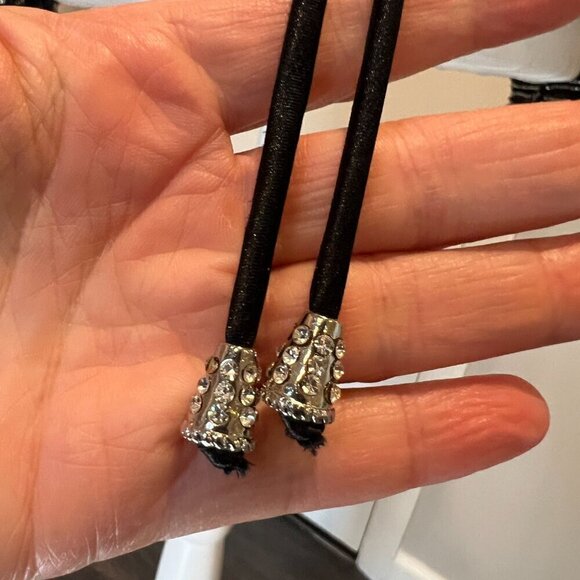 Jovani New York 100% Silk Black Beaded Formal Jacket with tie front, Size M/L? - Picture 5 of 16